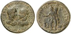 RÖMISCHE PROVINZIALPRÄGUNGEN KILIKIEN Maximinus Thrax und Maximus Caesar, 235 - 238 n. Chr. AE (22,70g). Vs.: AΥT K Γ IOΥ OΥH MAΞIMEINOΣ Γ I OΥH MAΞIMOΣ K, ge­genständige Büsten des Maximinus Thrax mi