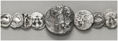 LOTS Griechische AR Tetradrachme Athen, 4. Jh. v. Chr. (1), ansonsten kleinere Nominale aus Neapolis in Makedonien (2), Thasos (4) und Eion (10). VERKAUFT WIE BESEHEN, KEINE RÜCKGABE / SOLD AS IS, NO 