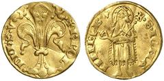 MITTELALTER EUROPA / ALTE WELT FRANKREICH VIENNOIS Charles V. de Valois, 1349 - 1364. Florin d'or viennois o.J. Prägung nach Vorbild des florentinischen Goldgulden. Stehender Johannes Baptist mit Kreu