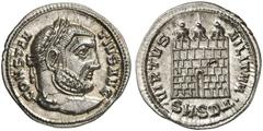 RÖMER RÖMISCHE KAISERZEIT Constantius I. Chlorus, 305 - 306 n. Chr. Argenteus (3,33g). 305 - 306 n. Chr. Mzst. Serdica. Vs.: CONSTAN-TIVS AVG, Kopf mit Lorbeerkranz n. r. Rs.: VIRTVS MILITVM / ·SM·SDΔ