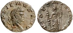 RÖMER RÖMISCHE KAISERZEIT Gallienus (Alleinherrschaft), 260 - 268 n. Chr. Denar (1,91g). 264 - 265 n. Chr. Mzst. Rom. Vs.: GALLIENVS AVG, Kopf mit Lorbeerkranz n. r. Rs.: FIDES MILITVM, Diana mit Fack