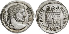 RÖMER RÖMISCHE KAISERZEIT. Constantius I. Chlorus, 305 - 306 n. Chr. Argenteus (3,33g). 305 - 306 n. Chr. Mzst. Serdica. Vs.: CONSTAN-TIVS AVG, Kopf mit Lorbeerkranz n. r. Rs.: VIRTVS MILITVM / ·SM·SD