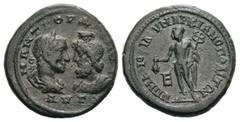 RÖMISCHE PROVINZIALPRÄGUNGEN MOESIA INFERIOR MARKIANOPOLIS Gordian III., 238 - 244 n. Chr., mit Sarapis Gordian III., 238 - 244 n. Chr., mit Sarapis (12.66g). Unter dem Gouverneur Menophilus Vs.: ΑΥΤ 