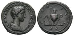 RÖMER RÖMISCHE KAISERZEIT Commodus als Caesar, 166 - 177 n. Chr. Commodus als Caesar, 166 - 177 n. Chr. As (11.17g). 175 - 176 n. Chr. Mzst.Rom. Vs.: COMMODO CAES AVG FIL GERM SARM, drapierte Büste n.