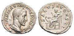 RÖMER RÖMISCHE KAISERZEIT Maximinus Thrax, 235 - 238 n. Chr. Maximinus Thrax, 235 - 238 n. Chr. Denar (3.09g). 236 n. Chr. Mzst.Rom. Vs.: IMP MAXIMINVS PIVS AVG, drapierte Panzerbüste mit Lorbeerkranz