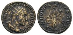 RÖMER RÖMISCHE KAISERZEIT Maximinus Thrax, 235 - 238 n. Chr. Maximinus Thrax, 235 - 238 n. Chr. Dupondius (10.94g). 236 n. Chr. Mzst.Rom. Vs.: IMP MAXIMINVS PIVS AVG, drapierte Panzerbüste mit Strahle