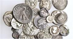 LOTS Griechische AR 1. Hälfte 5. - 1. Jh. v. Chr. Hauptsächlich griechisches Mutterland, darunter Statere Korinth (2), Tetra­drachmen Ptolemäer (1) und Seleukiden (1) u.a.m. 26 Stück! s, ss Ehemaliger