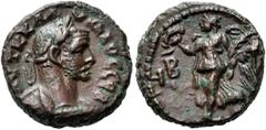 RÖMISCHE PROVINZIALPRÄGUNGEN ÄGYPTEN. ALEXANDRIA. Claudius Gothicus, 268 - 270 n. Chr. Billon-Tetra­drachme (9,32g). 268/9 n. Chr. Vs.: ΑΥΤ Κ ΚΛΑΥΔΙΟΣ ΣΕΒ, Panzerbüste mit Lorbeerkranz n. r. Rs.: Nike