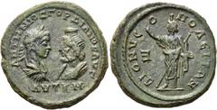 RÖMISCHE PROVINZIALPRÄGUNGEN MOESIA INFERIOR. DIONYSOPOLIS. Gordian III., 238 - 244 n. Chr. AE Großbronze (14,01g). Vs.: ΑΥΤ Κ Μ / ΑΝΤΩΝΙΟΣ ΓΟΡΔΙΑΝΟΣ ΑΥΓ, drapierte Büsten des Gordian mit Lorbeerkranz