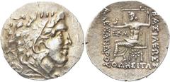 GRIECHEN MAKEDONISCHE KÖNIGE. Alexander III. der Große, 336 - 323 v. Chr. Tetra­drachme (16,17g). 125 - 70 v. Chr. Mzst. Odessos. Vs.: Kopf des Herakles im Löwenskalp n. r. Rs.: ΒΑΣΙΛΕΩΣ ΑΛΕΞΑΝΔΡΟΥ, Z