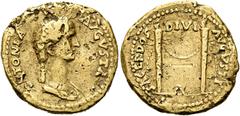RÖMER RÖMER RÖMISCHE KAISERZEIT Antonia minor, 36 v. Chr. - 37 n. Chr. Aureus (7.55g). Geprägt unter Claudius, 41 - 45 n. Chr. Mzst.Rom. Memorialprägung. Vs.: ANTONIA AVGVSTA, drapierte Büste der Anto