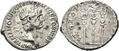 RÖMER RÖMER RÖMISCHE KAISERZEIT Trajan, 98 - 117 n. Chr. Denar (3.41g). 113 - 114 n. Chr. Mzst.Rom. Vs.: IMP TRAIANO AVG GER DAC P M TR P COS VI P P, drapierte Büste mit Lorbeerkranz n. r. Rs.: S P Q 