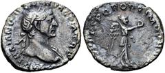 RÖMER RÖMER RÖMISCHE KAISERZEIT Trajan, 98 - 117 n. Chr. Quinar (1.08g). 107 - 111 n. Chr. Mzst.Rom. Vs.: IMP TRAIANO AVG GER DAC P M TR P, Büste mit Lorbeerkranz u. Gewand auf l. Schulter n. r. Rs.: 