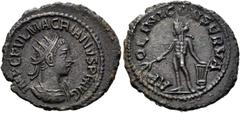 RÖMER RÖMER RÖMISCHE KAISERZEIT Macrianus Iunior, 260 - 261 n. Chr. Antoninian (4.15g). Mzst.Samosata. Vs.: IMP C FVL MACRIANVS P F AVG, drapierte Panzerbüste mit Strahlenkrone n. r. Rs.: AP-OLINI CON
