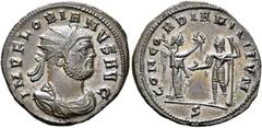 RÖMER RÖMER RÖMISCHE KAISERZEIT Florianus, 276 n. Chr. Antoninian (4.30g). Mzst.Kyzikos. Vs.: IMP FLORIANVS AVG, drapierte Panzerbüste mit Strahlenkrone n. r. Rs.: CONCO-RDIA MILITVM / S, Viktoria mit