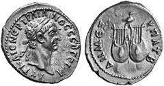 KAISERZEITLICHE PROVINZIALPRäGUNGEN LYKIEN No.: 1506 Schätzpreis-Estimation: DM 300,- KOINON. Trajan, 98 - 117 n.Chr. AE Drachme (3,00 g.), Vs.: AUT KAI S NER TRAIANOS SEB GERM, Kopf mit Lorbeerkranz 