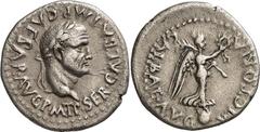 RÖMER RÖMISCHE KAISERZEIT Galba, 68 - 69 n. Chr. Quinar (1,61g). Mzst. Gallien. Vs.: SER GALBA IMP CAESAR AVG P M T P, Kopf mit Lorbeerkranz n. r. Rs.: VICTORIA GALBAE AVG, Viktoria mit Kranz u. Palmz