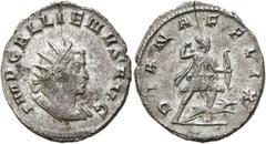 RÖMER RÖMISCHE KAISERZEIT. Gallienus (Samtherrschaft), 253 - 260 n. Chr. Antoninian ø 21mm (3,09g). 258 - 260 n. Chr. Mzst. Mediolanum. Vs.: IMP GALLIENVS AVG, Panzerbüste mit Strahlenkrone n. r. Rs.: