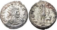 RÖMER RÖMISCHE KAISERZEIT. Claudius Gothicus, 268 - 270 n. Chr. Antoninian ø 20mm (3,88g). 268 - 269 n. Chr. Mzst. Antiochia. Vs.: IMP C CLAVDIVS AVG, drapierte Panzerbüste mit Strahlenkrone n. r. Rs.
