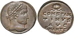 RÖMER RÖMISCHE KAISERZEIT. Constantin I., der Große, 307 - 337 n. Chr. AE Follis ø 19mm (1,82g). 324 - 325 n. Chr. Mzst. Antiochia. Vs.: Kopf mit Lorbeerkranz n. r. Rs.: CONSTAN/TINVS / AVG / SMANTZ·,