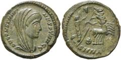 RÖMER RÖMISCHE KAISERZEIT. Divus Constantinus I., ab 337 n. Chr. AE Follis ø 17mm (1,75g). 337 - 340 n. Chr. Mzst. Nikomedia. Vs.: DV CONSTANTI-NVS PT AVGG, Kopf capite velato n. r. Rs.: SMNA, Kaiser 