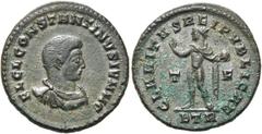 RÖMER RÖMISCHE KAISERZEIT. Constantin II. als Caesar, 317 - 337 n. Chr. AE Follis ø 20mm (3,70g). 317 n. Chr. Mzst. Treveris. Vs.: FL CL CONSTANTINVS IVN N C, drapierte Panzebüste n. r. Rs.: CLARITAS 