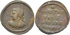 RÖMER RÖMISCHE KAISERZEIT. Constantius II. als Caesar, 324 - 337 n. Chr. AE Follis ø 19mm (1,74g). 324 - 325 n. Chr. Mzst. Antiochia. Vs.: Drapierte Panzerbüste mit Lorbeerkranz n. l. Rs.: CONSTAN/TIV