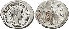 RÖMER RÖMISCHE KAISERZEIT. Gordian III., 238 - 244 n. Chr. Antoninian ø 23mm (4,71g). 238 - 239 n. Chr. Mzst. Rom. Vs.: IMP CAES M ANT GORDIANVS AVG, drapierte Panzerbüste mit Strahlenkrone n. r. Rs.: