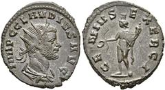 RÖMER RÖMISCHE KAISERZEIT. Claudius Gothicus, 268 - 270 n. Chr. Antoninian ø 20mm (3,77g). September 268 - Ende 269 n. Chr. Mzst. Rom. Vs.: IMP C CLAVDIVS AVG, drapierte Panzerbüste mit Strahlenkrone 