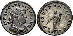 RÖMER RÖMISCHE KAISERZEIT. Tacitus, 275 - 276 n. Chr. Antoninian ø 22mm (3,78g). November - Dezember 275 n. Chr. Mzst. Rom. Vs.: IMP C M CL TACITVS AVG, drapierte Panzerbüste mit Strahlenkrone n. r. R
