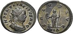 RÖMER RÖMISCHE KAISERZEIT. Tacitus, 275 - 276 n. Chr. Antoninian ø 23mm (4,63g). November - Dezember 275 n. Chr. Mzst. Rom. Vs.: IMP C M CL TACITVS AVG, drapierte Panzerbüste mit Strahlenkrone n. r. R