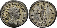 RÖMER RÖMISCHE KAISERZEIT. Tacitus, 275 - 276 n. Chr. Antoninian ø 22mm (4,11g). November - Dezember 275 n. Chr. Mzst. Rom. Vs.: IMP C M CL TACITVS AVG, drapierte Panzerbüste mit Strahlenkrone n. r. R