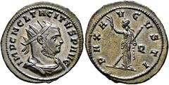 RÖMER RÖMISCHE KAISERZEIT. Tacitus, 275 - 276 n. Chr. Antoninian ø 23mm (4,06g). Dezember 275 n. Chr. - Anfang 276 n. Chr. Mzst. Siscia. Vs.: IMP C M CL TACITVS P AVG, drapierte Panzerbüste mit Strahl