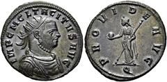 RÖMER RÖMISCHE KAISERZEIT. Tacitus, 275 - 276 n. Chr. Antoninian ø 22mm (3,65g). Anfang - Juni 276 n. Chr. Mzst. Ticinum. Vs.: IMP C M CL TACITVS AVG, drapierte Panzerbüste mit Strahlenkrone n. r. Rs.