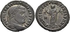 RÖMER RÖMISCHE KAISERZEIT. Constantin I., der Große, als Caesar, 306 - 307 n. Chr. AE Follis ø 28mm (10,05g). 306 n. Chr. Mzst. Karthago. Vs.: FL VAL CONSTANTINVS NOB CAES, Kopf mit Lorbeerkranz n. r.