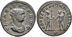 RÖMER RÖMISCHE KAISERZEIT. Tacitus, 275 - 276 n. Chr. Antoninian ø 22mm (4,32g). November - Dezember 275 n. Chr. Mzst. Serdica. Vs.: CL TACITVS P AVG, drapierte Panzerbüste mit Strahlenkrone n. r. Rs.