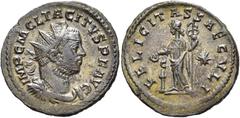 RÖMER RÖMISCHE KAISERZEIT. Tacitus, 275 - 276 n. Chr. Antoninian ø 23mm (3,79g). Mai - Juni 276 n. Chr. Mzst. Lugdunum. Vs.: IMP C M CL TACITVS P F AVG, drapierte Panzerbüste mit Strahlenkrone n. r. R