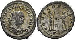 RÖMER RÖMISCHE KAISERZEIT. Tacitus, 275 - 276 n. Chr. Antoninian ø 22mm (5,22g). Frühjahr 276 n. Chr. Mzst. Serdica. Vs.: IMP C M CL TACITVS P AVG, drapierte Panzerbüste mit Strahlenkrone n. r. Rs.: C