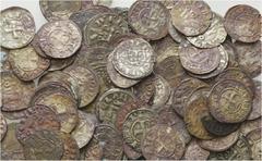 MITTELALTER EUROPA / ALTE WELT KREUZFAHRER. LOTS. Denar 13. / 14. Jahrhundert. darunter Fürstentum Achaia , Guillaume I. Villehardouin (1246 - 1278), Charles I. d´Anjou (1278 - 1285), Charles II. d´An