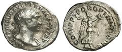 RÖMER RÖMISCHE KAISERZEIT Trajan, 98 - 117 n. Chr. Quinar (1,43g) 105 - 107 n. Chr. Mzst. Rom. Vs.: IMP TRAIANO AVG GER DAC P M TR P, Büste mit Lorbeerkranz u. Gewand auf l. Schulter n. r. Rs.: COS V 