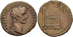 RÖMER RÖMISCHE KAISERZEIT. Augustus, 27 v. Chr. - 14 n. Chr. AE As ø 27mm (10,86g). 10 - 14 n. Chr. Mzst. Lugdunum. Vs.: CAESAR AVGVSTVS DIVI F PATER PATRIAE, Kopf mit Lorbeerkranz n. r. Rs.: ROM ET A
