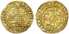 Ausländische Münzen EUROPA - FLANDERN Philipp, "le Beau", 1494-1506. Florin d'or o. J., Brügge. Friedb. 201, Delm. 510 Gold ss