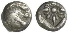 GRIECHISCHE MÜNZEN IONIEN - Miletos Tetartemorion, vom gleichen Typ. scheint unpubliziert ? 0,35 g ss