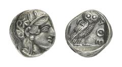 ATTIKA ATHEN Östliche Imitationen Tetradrachmon, ca. 450 - 400 v. Chr. 16.47 g. Athenakopf rechts. Rs: Eule en face. Vgl. NAC, Auktion 64 (17. Mai 2012), Nr. 1454. Leicht getönt, fast vorzüglich.