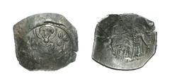 JOHANNES COMNENUS - DUCAS VON THESSALONICA (1237 - 1242) Billon trachy, 1237 - 1242, Thessalonica. 0.92 g. St. Theodor mit Lanze und Schild en face. Rs: Johannes mit Labarum und Anexikakia en face, ge