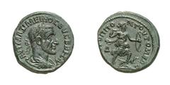 RÖMISCHE MÜNZEN (ROMAN COINS) MAXIMINUS THRAX (235 - 238) MAXIMINUS THRAX (235 - 238) Tomis in Moesia Inferior Bronze. 13.24 g. @AUT MAXIMEINOS EUSEBHS AUG. Büste mit Lorbeerkranz, Paludament und Panz