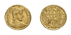 RÖMISCHE MÜNZEN (ROMAN COINS) CONSTANTIUS II. (337 - 361) CONSTANTIUS II. (337 - 361) Constantius Gallus (Caesar 351 - 354) Solidus, 351 - 354, Thessalonica. 4.41 g. D N CONSTANTI - VS NOB CAES. Büste
