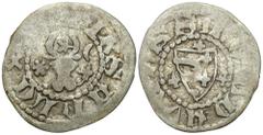 Medieval WORLD coins GERMANY / ENGLAND / CZECH / GERMAN / GREAT BRITIAN Romania, Moldavia - principality. Alexander I the Good (1400-1432) - Polish fief. 1 1/2 Groats Resztki połysku. Details: 1,57 g 