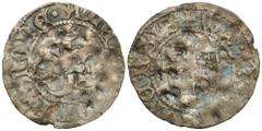 Medieval WORLD coins GERMANY / ENGLAND / CZECH / GERMAN / GREAT BRITIAN Romania, Moldavia - principality. Alexander I the Good (1400-1432) - Polish fief. 1 1/2 Groats? Kolorowa patyna, pofalowana powi