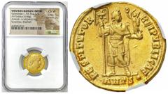 Ancient coins: Roman Empire (Rome) RÖMISCHEN REPUBLIK / GRIECHISCHE MÜNZEN / BYZANZ / ANTIK / ANCIENT / ROME / GREECE Roman Empire. Valentinian I (364-375). Solidus 364-367, Antiochia NGC Ch 5/5 2/5 A